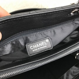 Chanel Shopping Black Silver Accessory