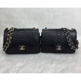 Chanel Black Phyton Genuine Mini 1,55 Gold