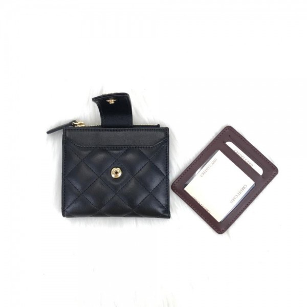 Chanel Slim Portatif Wallet Black 