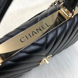 Chanel Trendy Coco Chevron Gold 