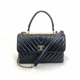 Chanel Trendy Coco Chevron Gold 