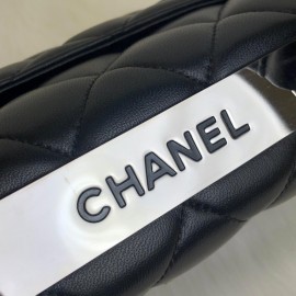 Chanel Trendy Coco Flapbag Black Silver Accessory