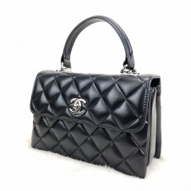 Chanel Trendy Coco Flapbag Black Silver Accessory