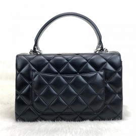 Chanel Trendy Coco Flapbag Black Silver Accessory