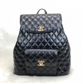 Chanel Vintage Backpack Capitone Gold