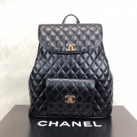 Chanel Vintage Backpack Capitone Gold