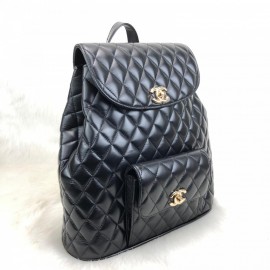 Chanel Vintage Backpack Capitone Gold