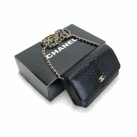 Chanel (woc) Match Classic Python Naturel Gold