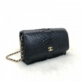 Chanel (woc) Match Classic Python Naturel Gold