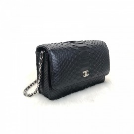 Chanel (woc) Match Classic Python Naturel Silver