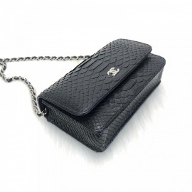 Chanel (woc) Match Classic Python Naturel Silver