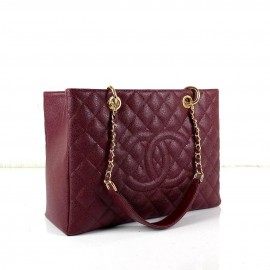 Chanel Shopping Caviar Claret