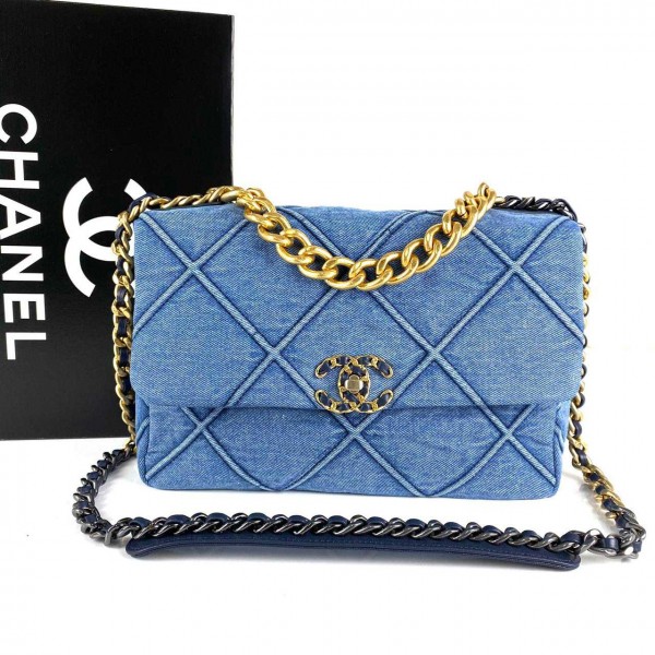 Chanel 19 Large Flap-Denim Bag 1