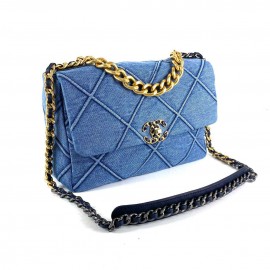 Chanel 19 Large Flap-Denim Bag 1