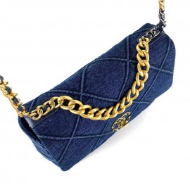 Chanel 19 Large Flap-Denim Bag 2