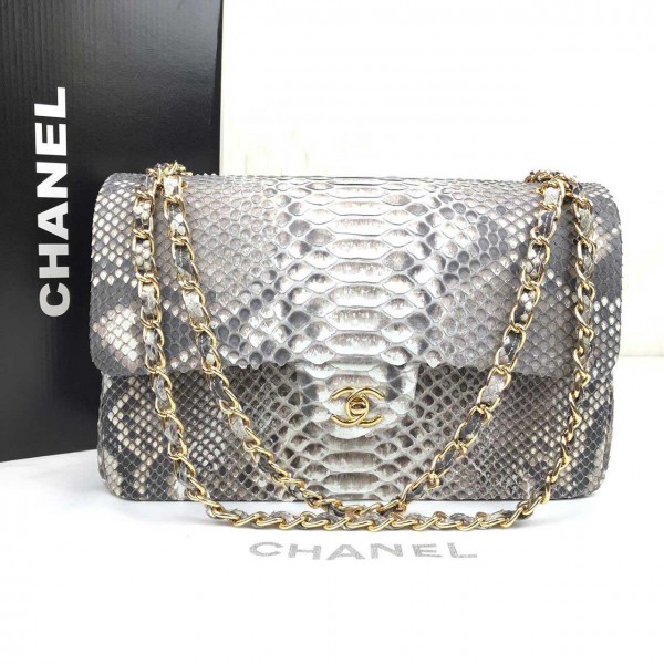 Chanel Flap Jumbo Phyton 2