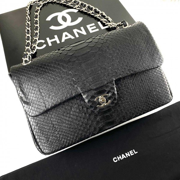 Chanel Flap Jumbo Phyton 4