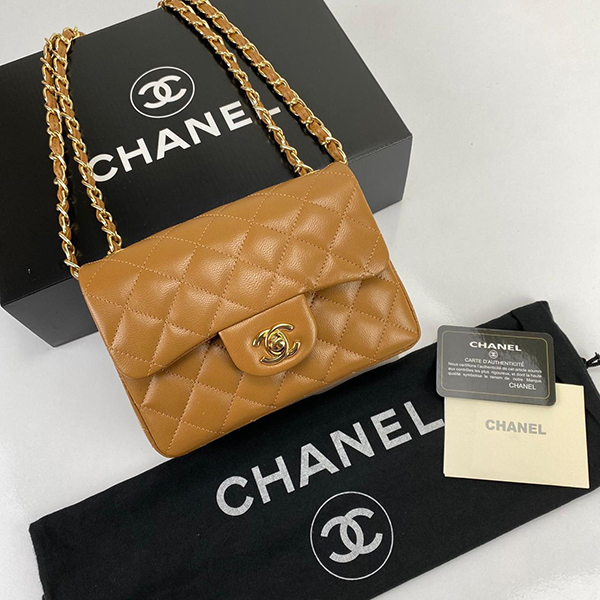 Chanel Mini Flap bag 1,55 Brown