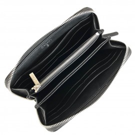 Chanel Zippy Wallet Black Frame