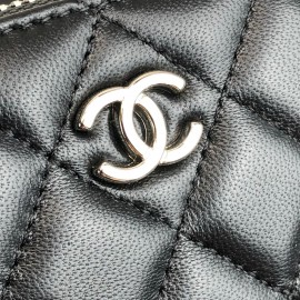 Chanel Zippy Wallet Black Frame