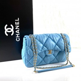 Chanel Jumbo Chesterfield Puffer Flap Bag Gold