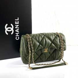 Chanel Jumbo Chesterfield Puffer Flap Bag Gold