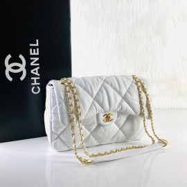 Chanel Jumbo Chesterfield Puffer Flap Bag Gold