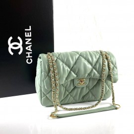 Chanel Jumbo Chesterfield Puffer Flap Bag Gold