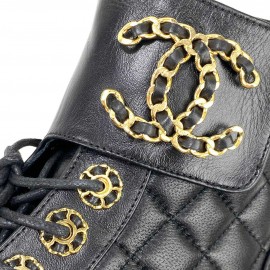 Chanel 19 Lace-Up Ankle Boots