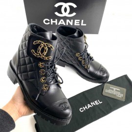 Chanel 19 Lace-Up Ankle Boots