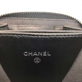 Chanel Mini Zippy Wallet Grey