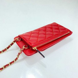 Chanel Compact Double Pouch With Chain phone case 