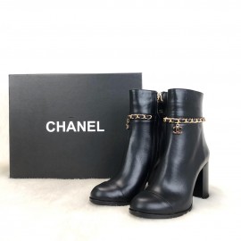 Chanel Block Heels Booties