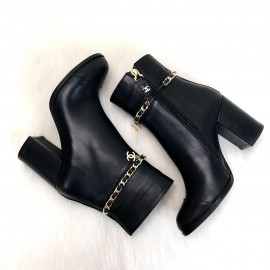 Chanel Block Heels Booties