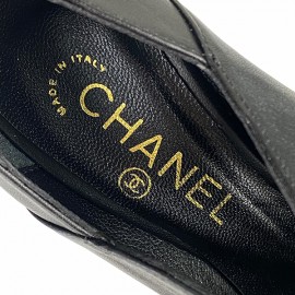 Chanel Coco Pumps 100% genuine leather heeled women's shoes 