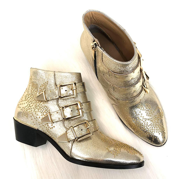 Chloe Susanna Half Boots Gold 