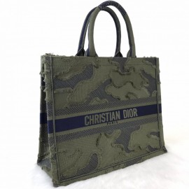 Christian Dior Book Tote Obliqu Bag Green Special