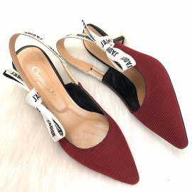 Christian Dior J\'adior Slingback Claret Red