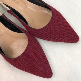 Christian Dior J\'adior Slingback Claret Red