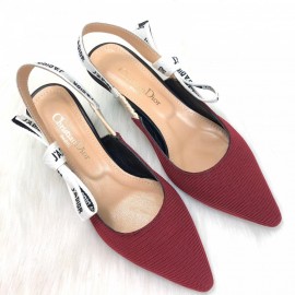 Christian Dior J\'adior Slingback Claret Red