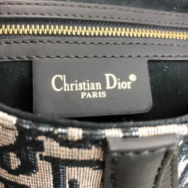 Christian Dior Oblique Saddle Bag Black