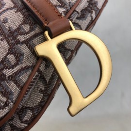 Christian Dior Oblique Saddle Bag Tan Color