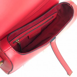 Christian Dior Saddle Calfskin Red