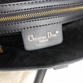 Christian Dior Saddle Calfskin Black