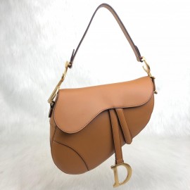 Christian Dior Saddle Calfskin Tan Color