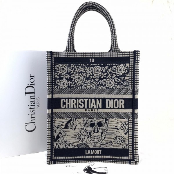 Christian Dior Vertical Book Tote Custom