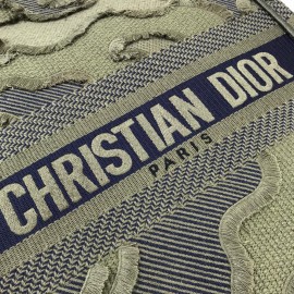 Christian Dior Vertical Book Tote Green Limited