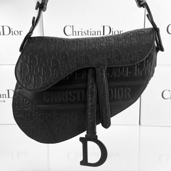 Christian Dior Saddle Embossed Calfskin Bag 