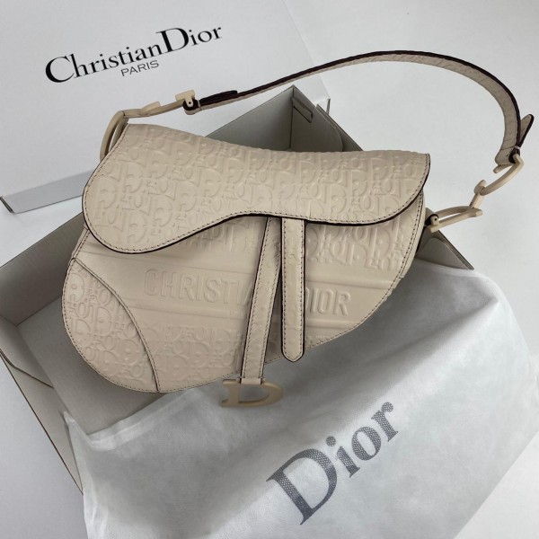 Christian Dior Saddle Embossed Calfskin Bag Cm