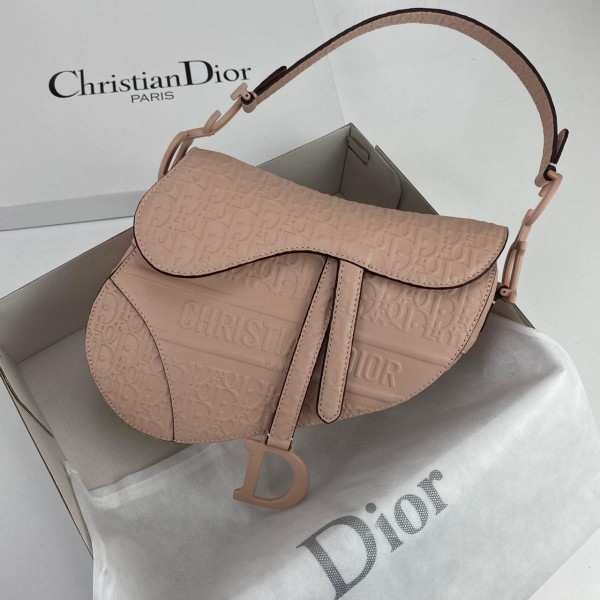 Christian Dior Saddle Embossed Calfskin Bag Brw